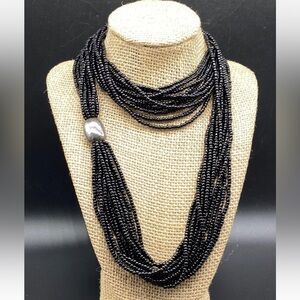 SILPADA Black Bead Multistrand Necklace